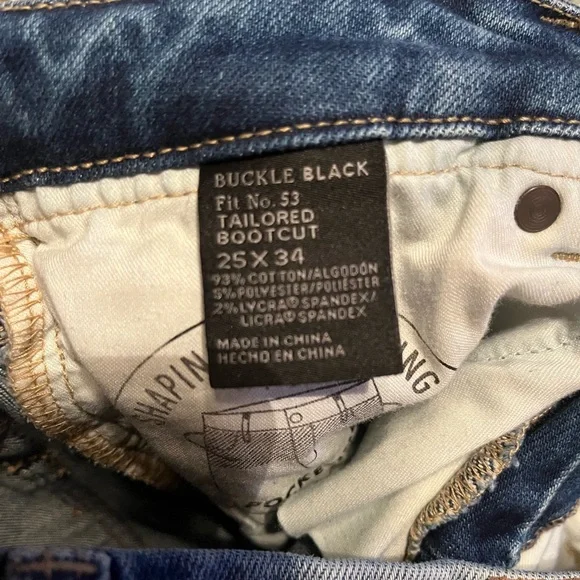 Buckle Black Women’s Tailored Boot Cut Jean 25x34 - Picture 5 of 5